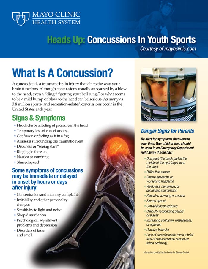 What is a concussion? Mayo Clinic Health System