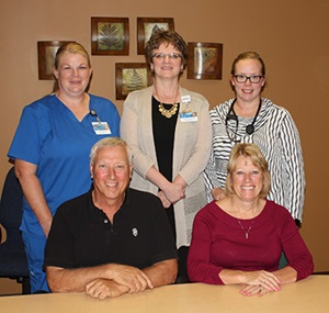 Mike Krueger and health care team
