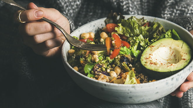 Healthy salad in a bowl