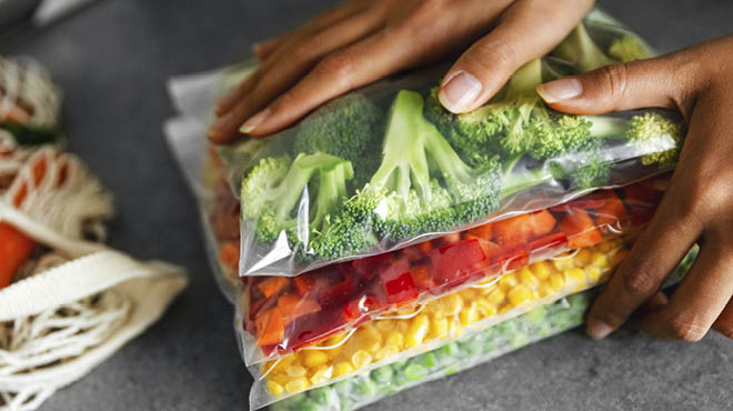 vacuum sealed veggies